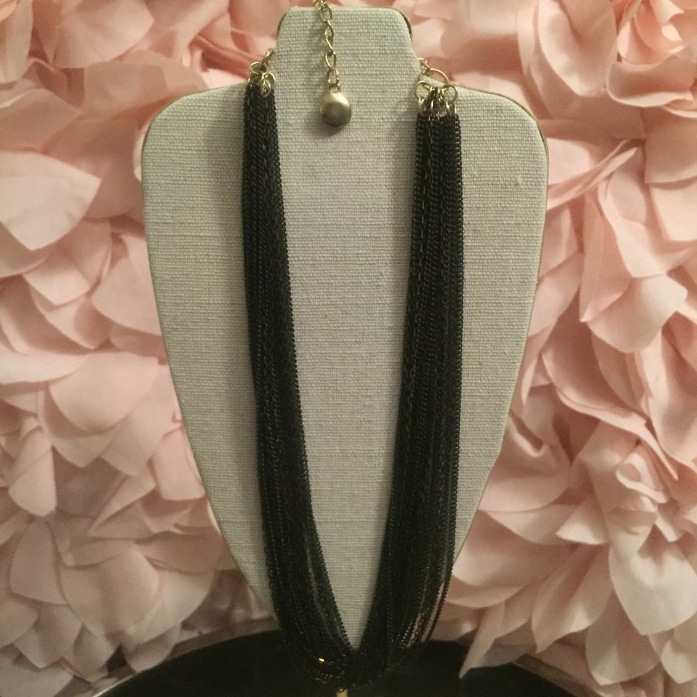 4 for $15 - Black Multi-strand Necklace